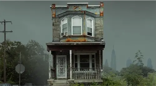 Condemned home with visible neglect, featuring peeling paint and a dilapidated porch, symbolizing properties ROI National buys as-is for quick sales.