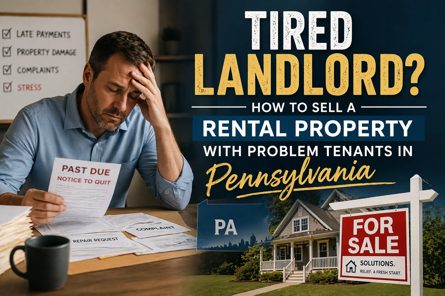 Tired Landlord? How to Sell a Rental Property with Problem Tenants in Pennsylvania